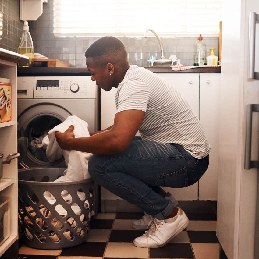 young adult doing chores unable to relax until they're done