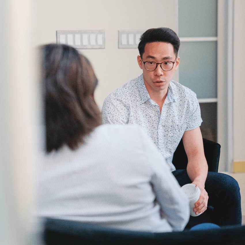 confident man handling a difficult relationship by being assertive without being aggressive
