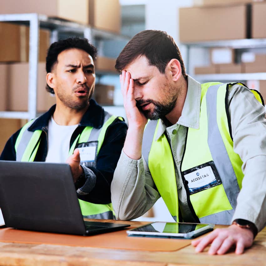 Man saying "I'll figure it out" to his boss at work.