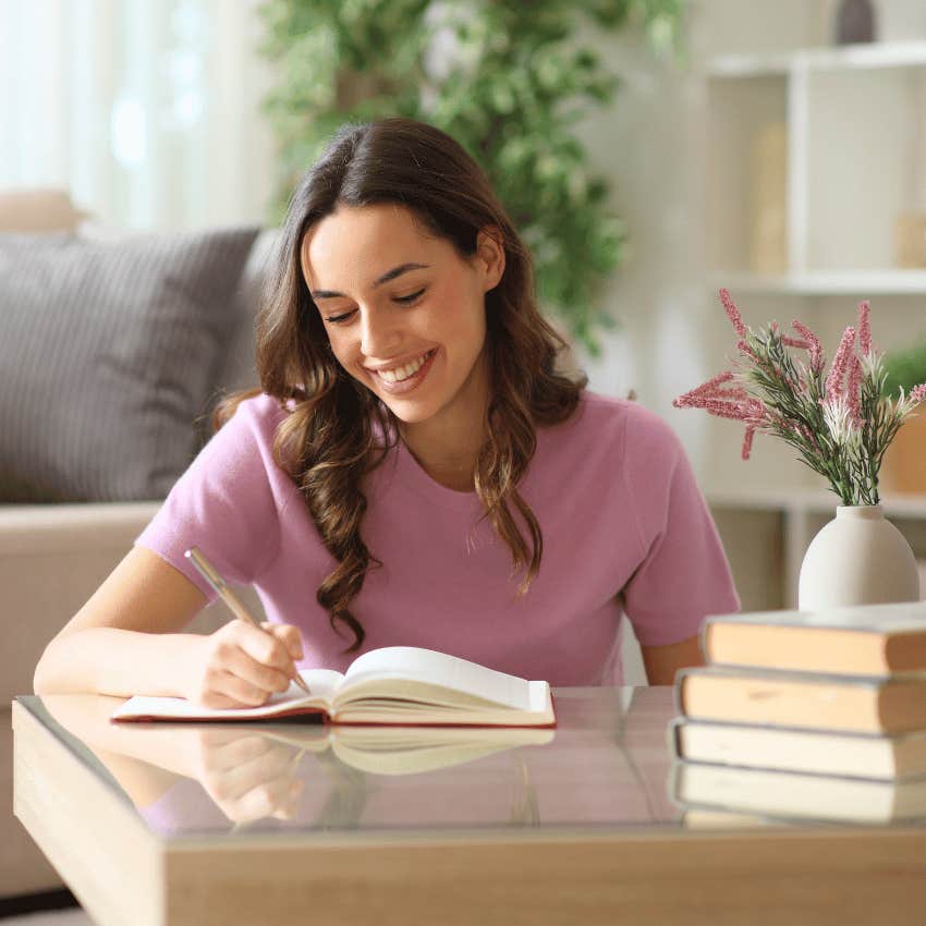 emotionally aware woman thinking about her thinking
