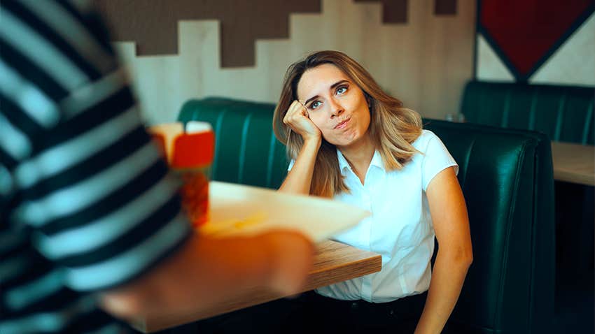 woman with zero patience says she's bored