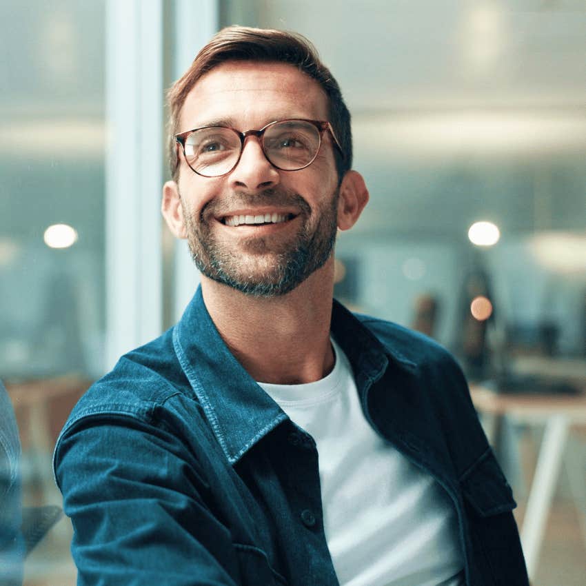 emotionally fit man talking to himself constructively