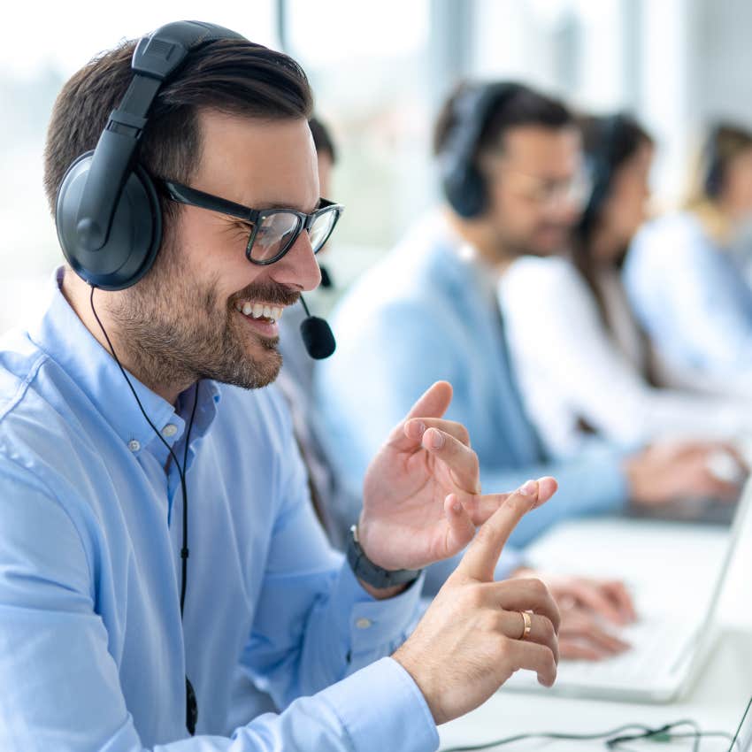 millennial man working customer service job Gen Z won't apply for