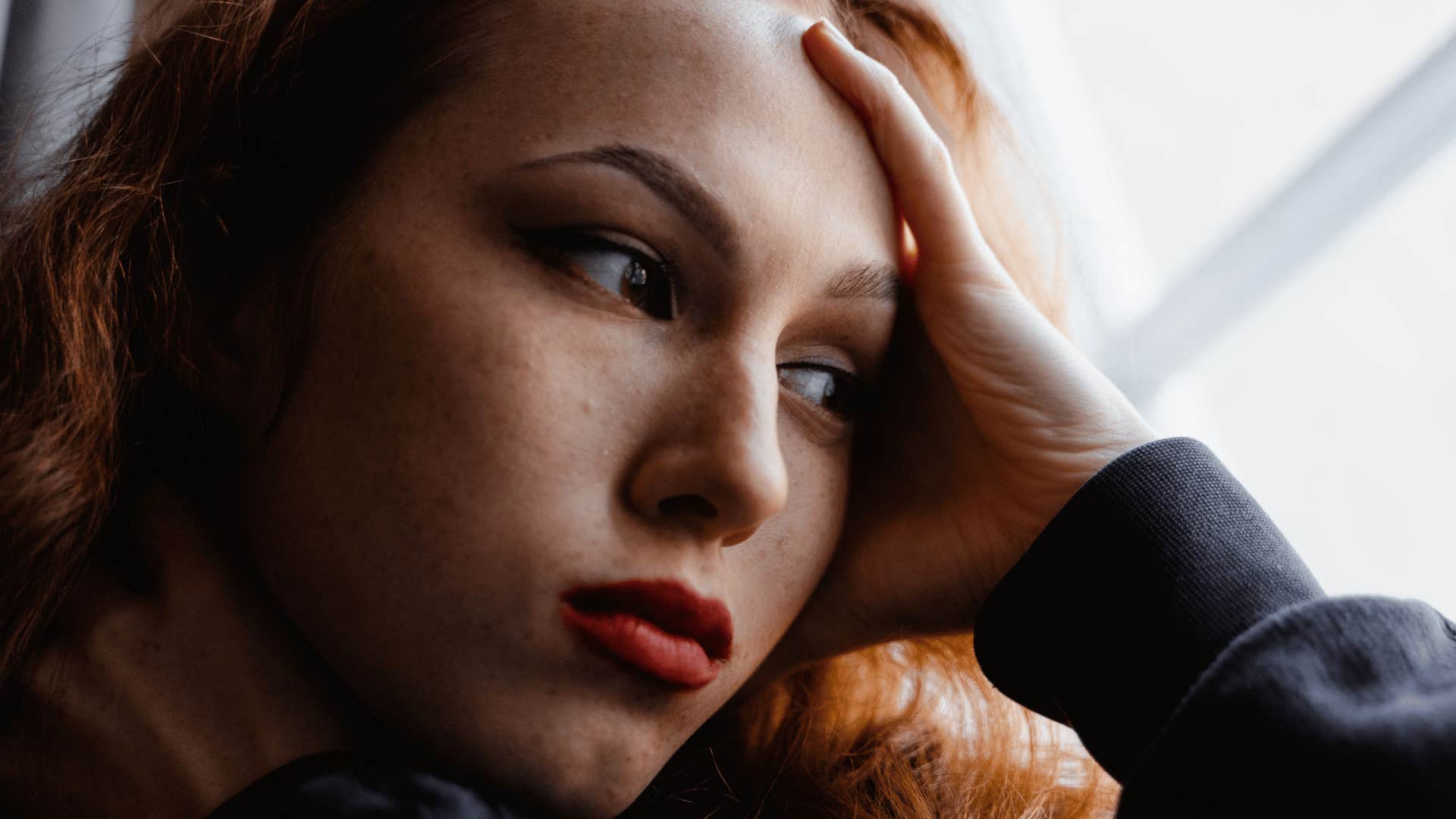 gen Z woman feeling guilty after spending money