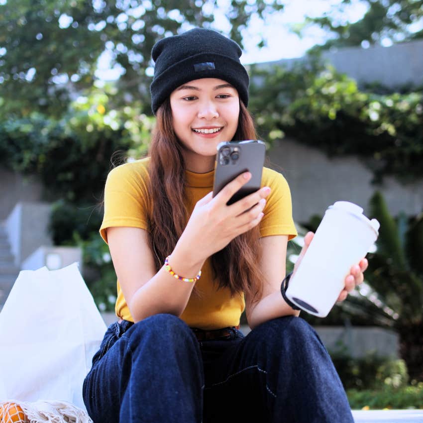 Gen Z woman making space for affordable joys spending money