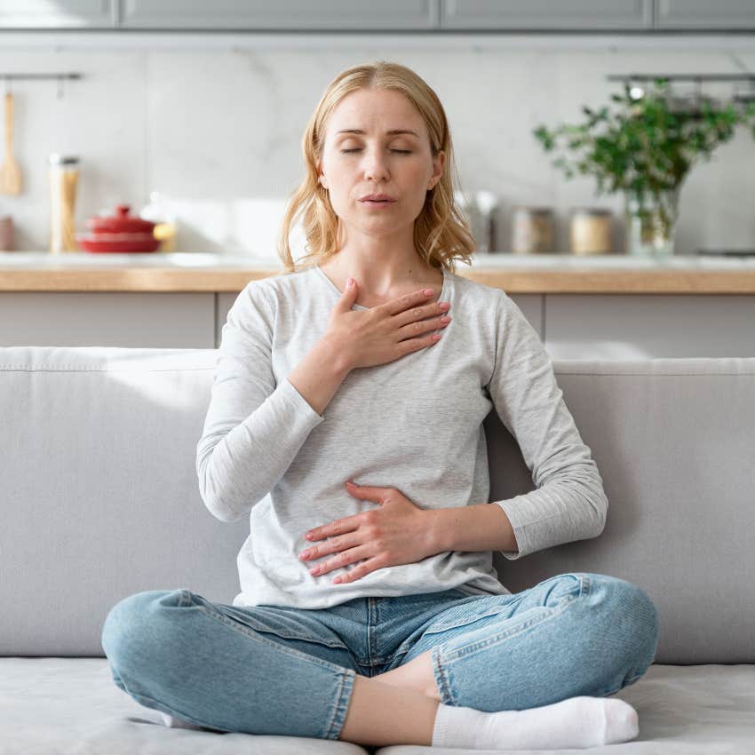 responsible millennial woman taking care of her mental health
