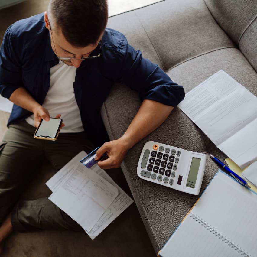 gen z man dealing with tough financial times