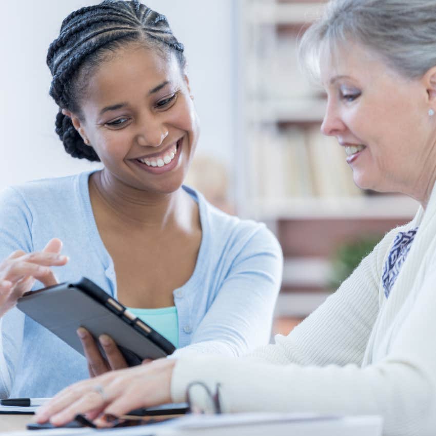 gen x woman investing her money with banker