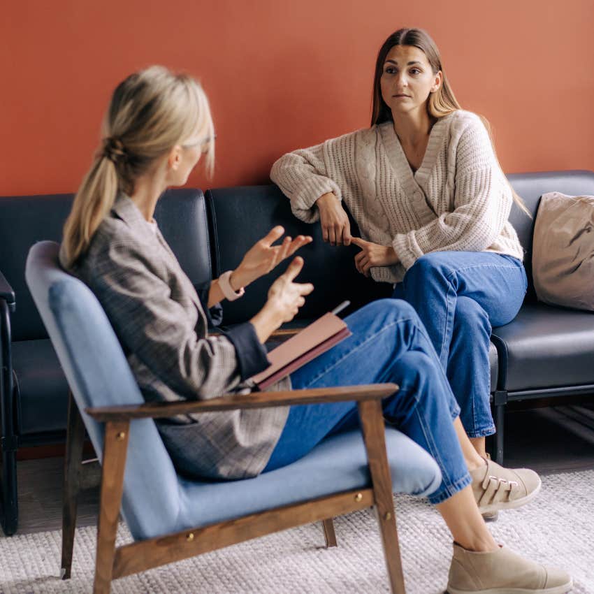 Gen Z woman seeking mental health support