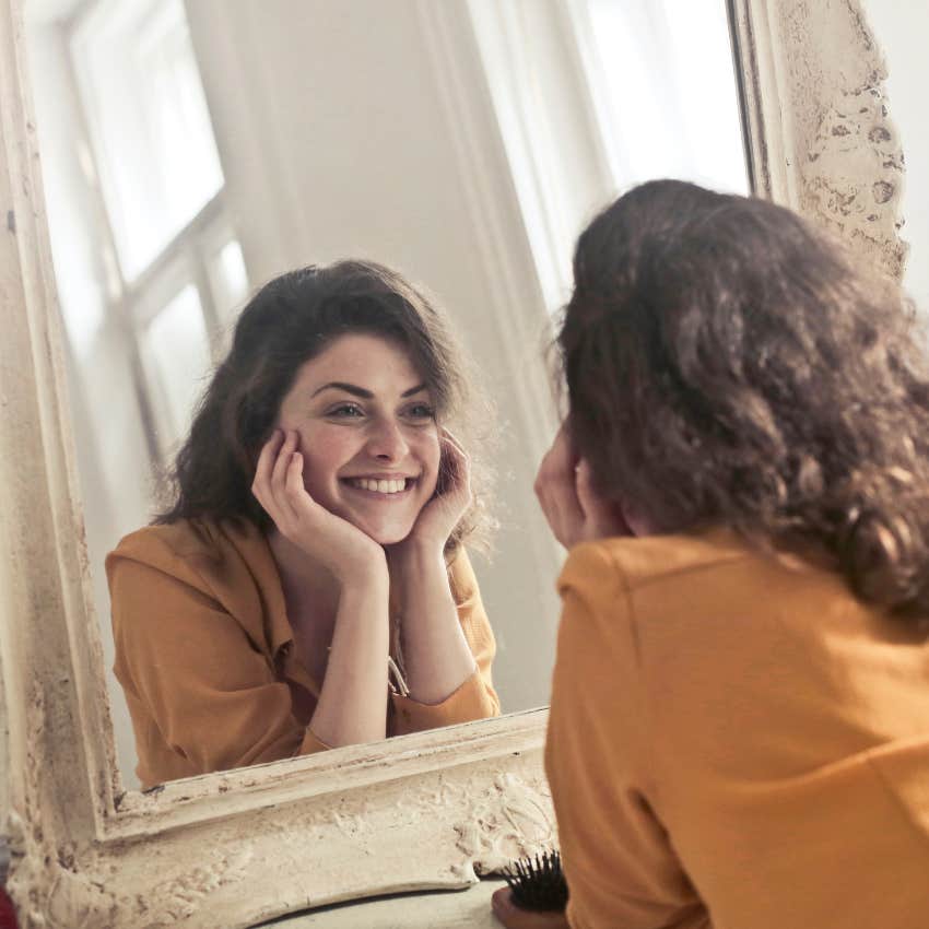 woman who practices conversations ahead of time