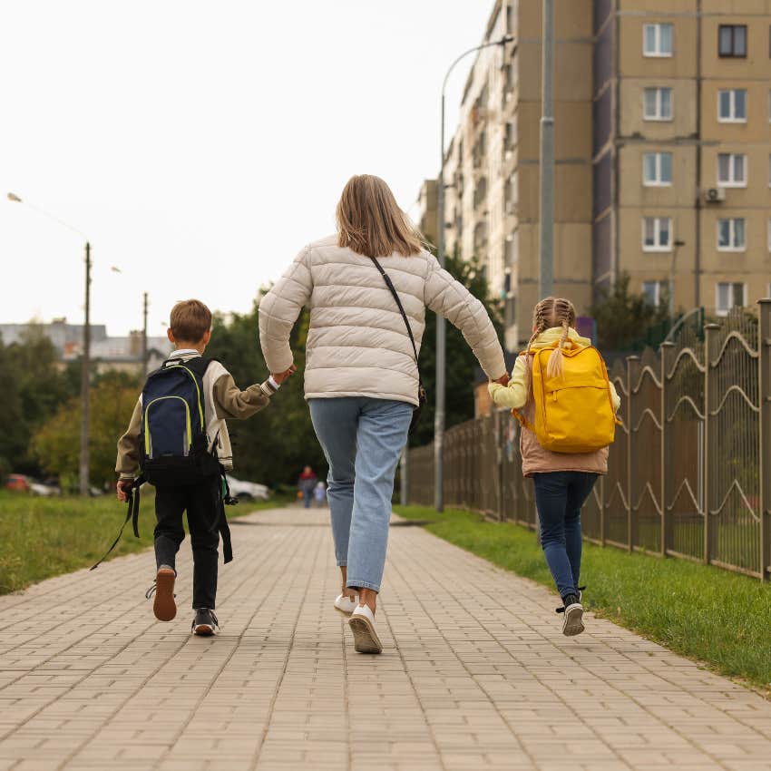 impatient mom rushing kids to school teaching them to rush as adults to avoid being difficult