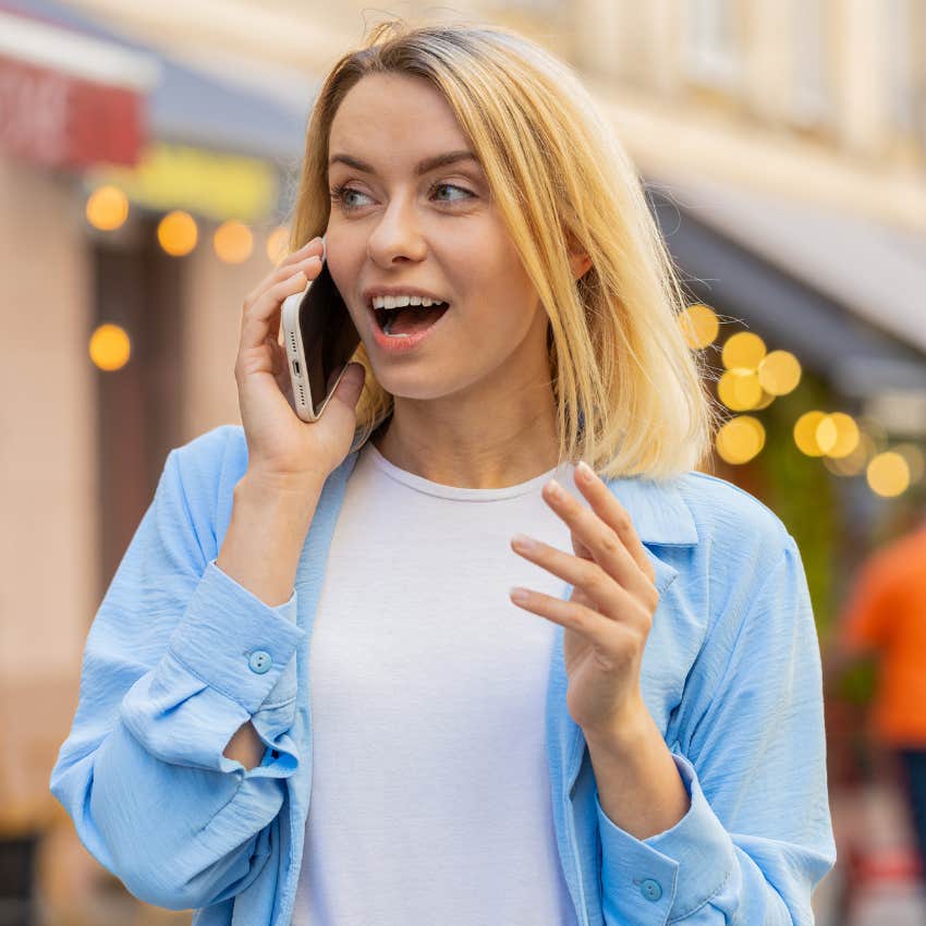 people pleasing woman on the phone who learned the habit from mentally and emotionally distant parents