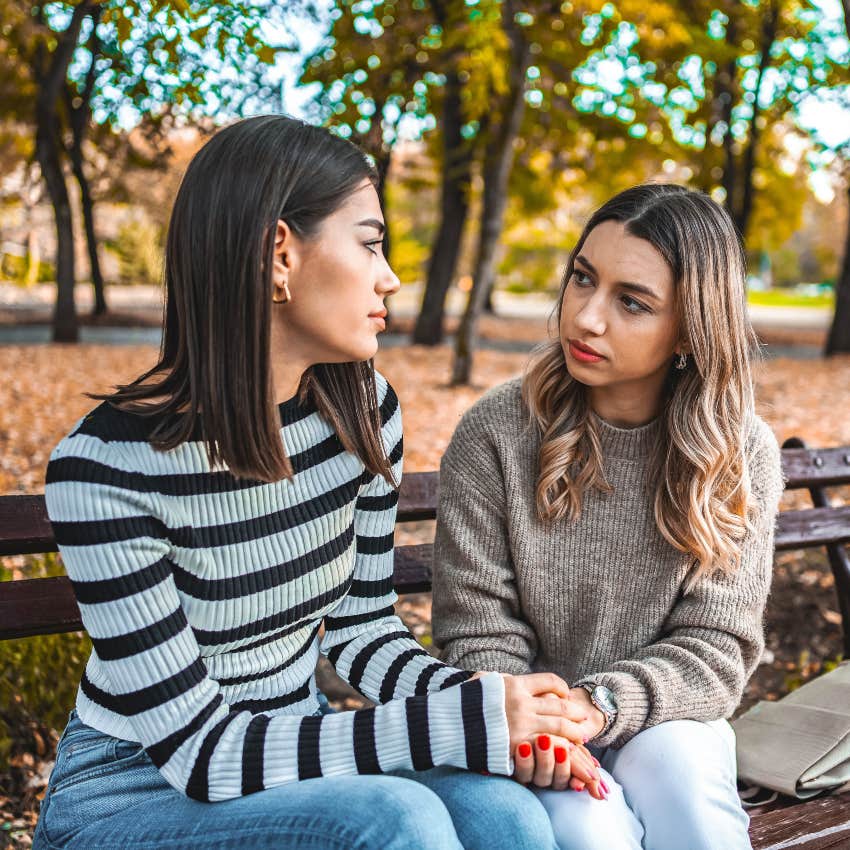 hyperintelligent woman picking up on someone who is hiding their true meaning