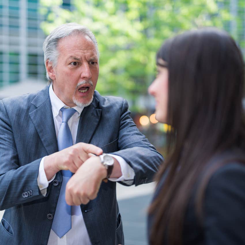 woman whose boss is hard to deal with