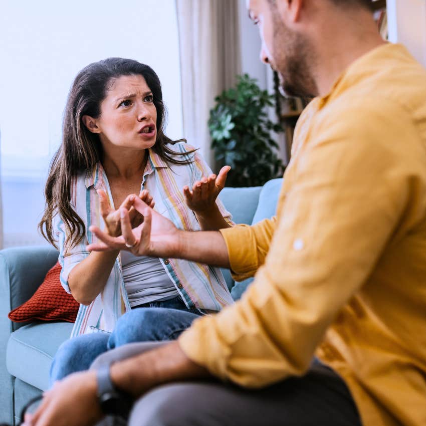 woman who struggles with boundaries with her partner