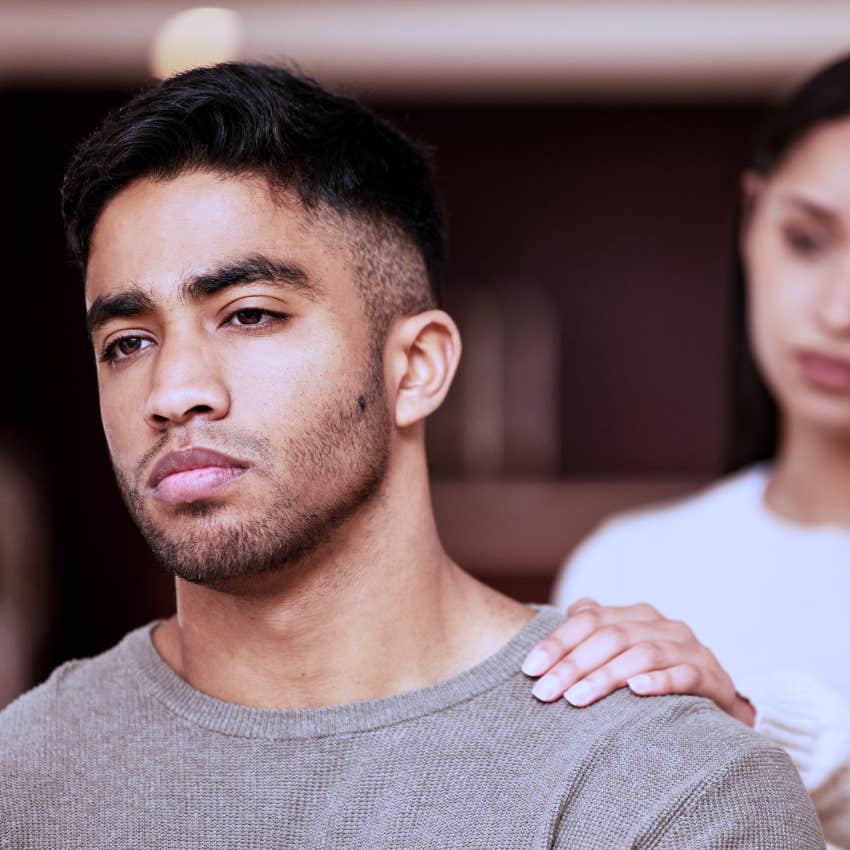 entitled man who can't cope with hearing no from his partner