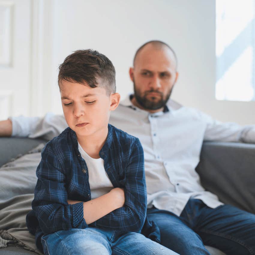 low emotionally intelligent man guilting his child