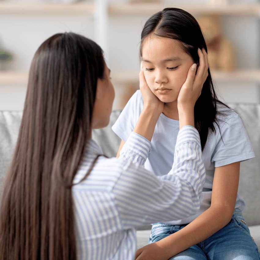 low emotionally intelligent woman guilting her child