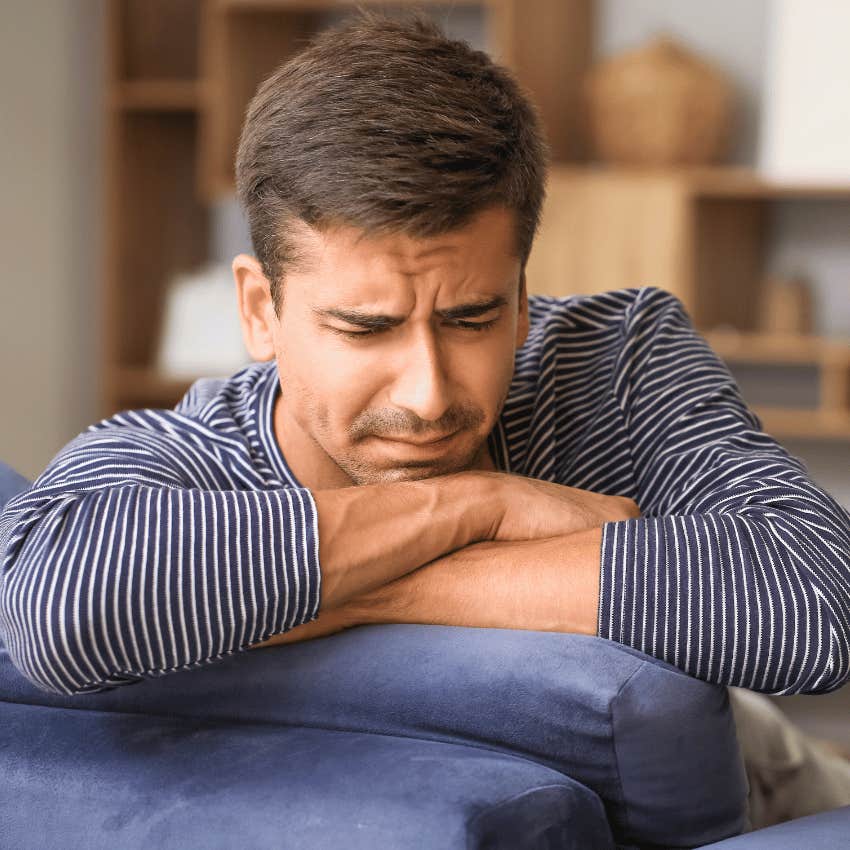 man with low resilience worrying about things that he can't control