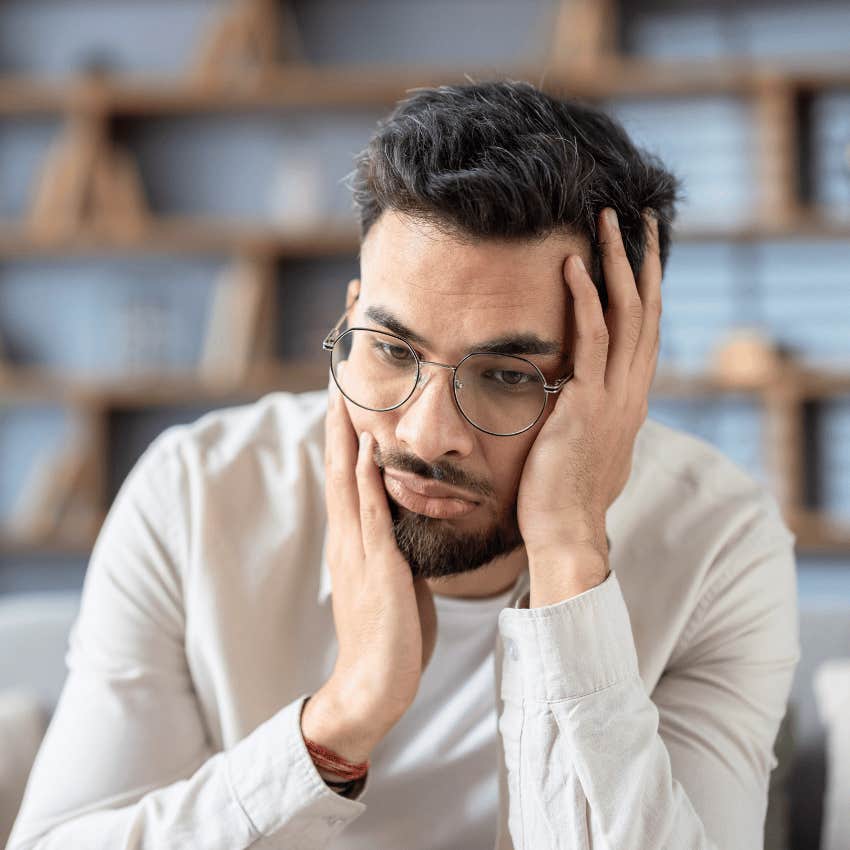 man ruining good things for himself being afraid to be assertive