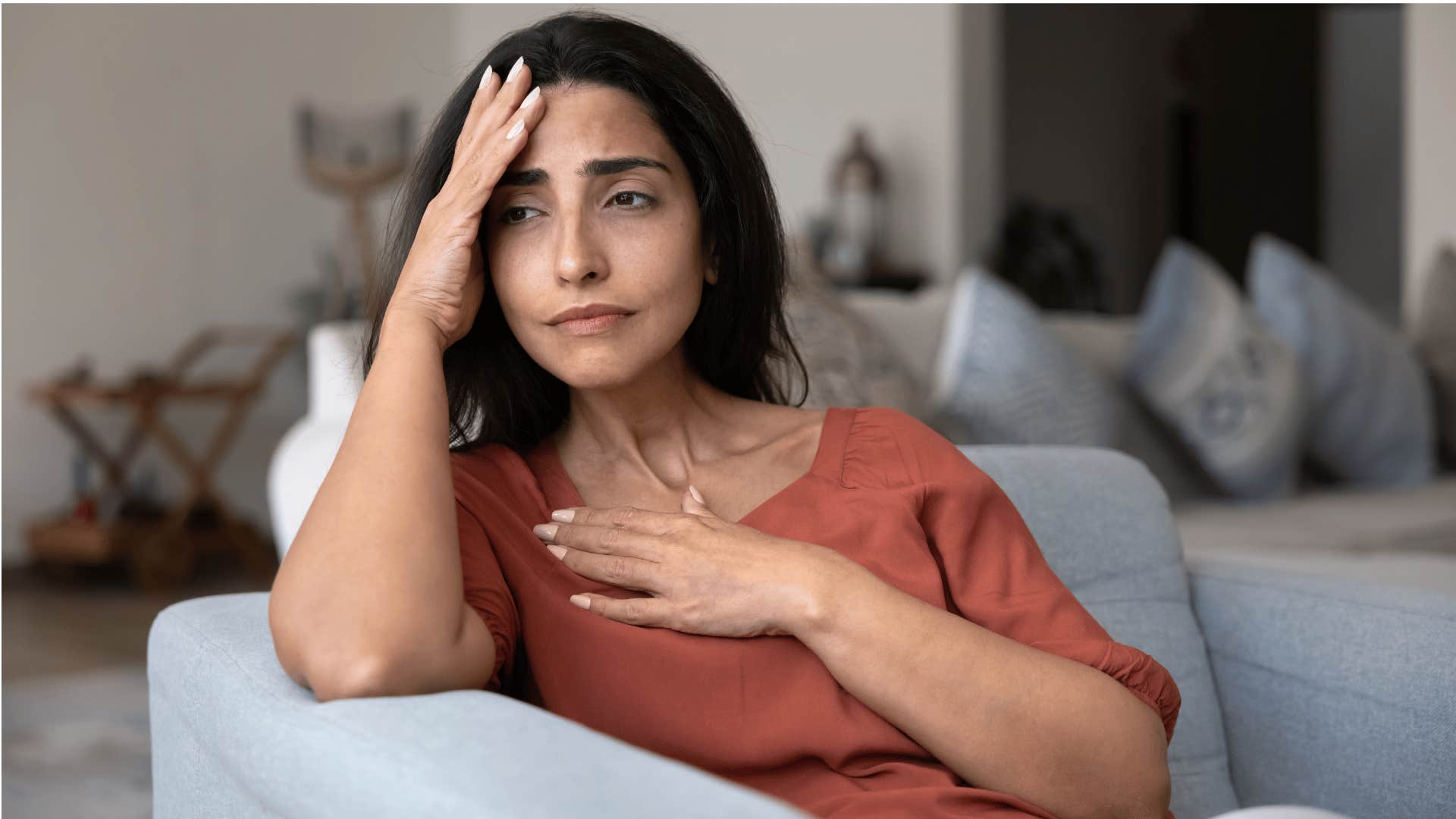 empathic woman feeling like someone she knows is overwhelmed