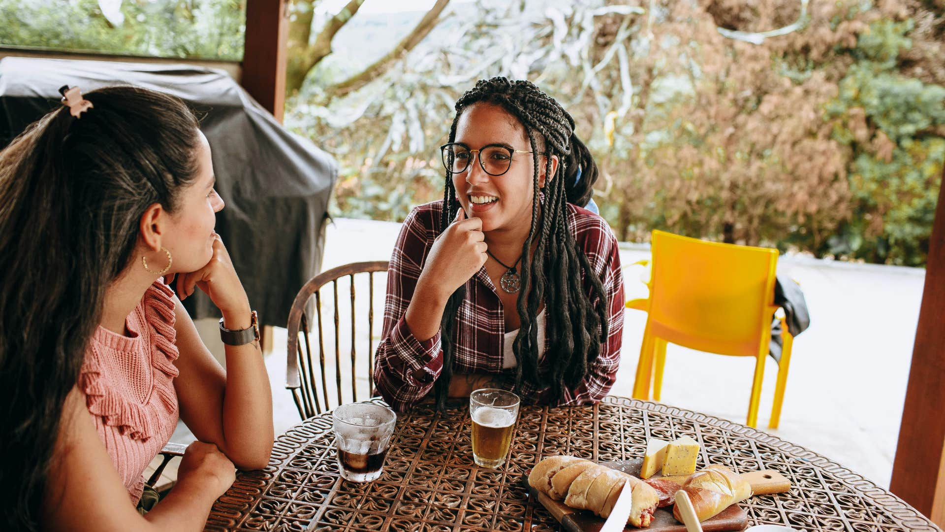 mentally emotionally genius woman recognizing good point during conversation