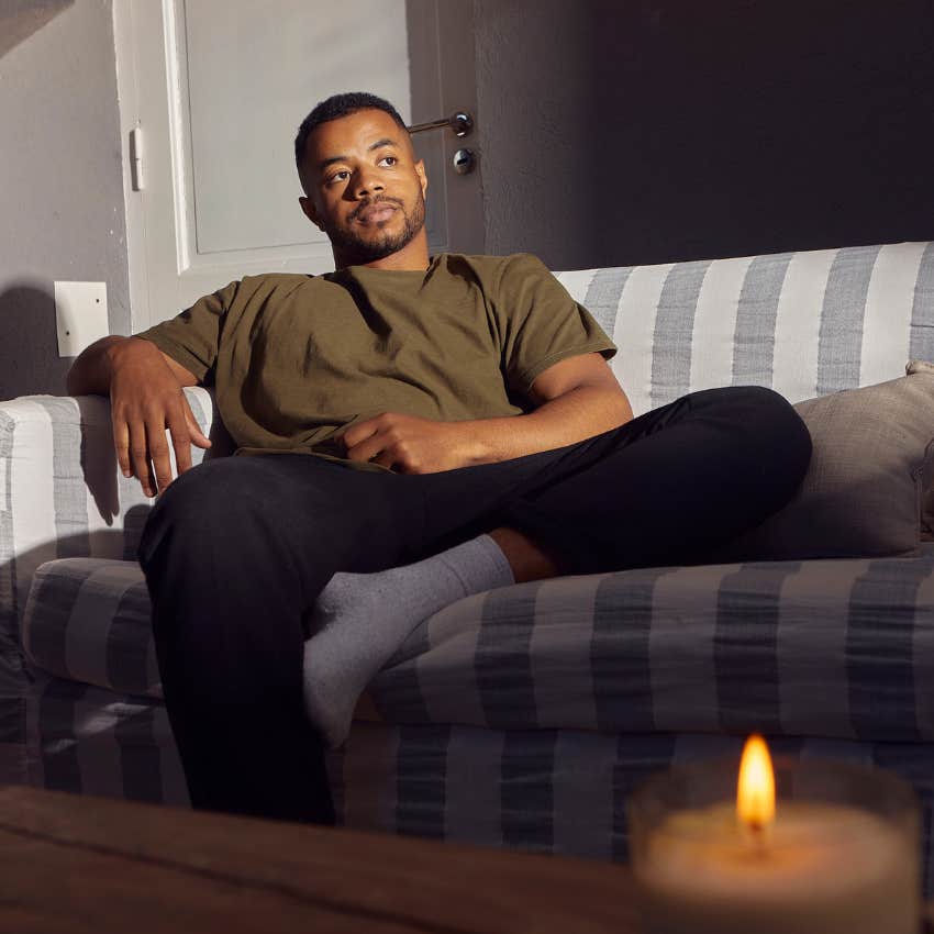 checked out man sitting at home saying he's want to be left alone