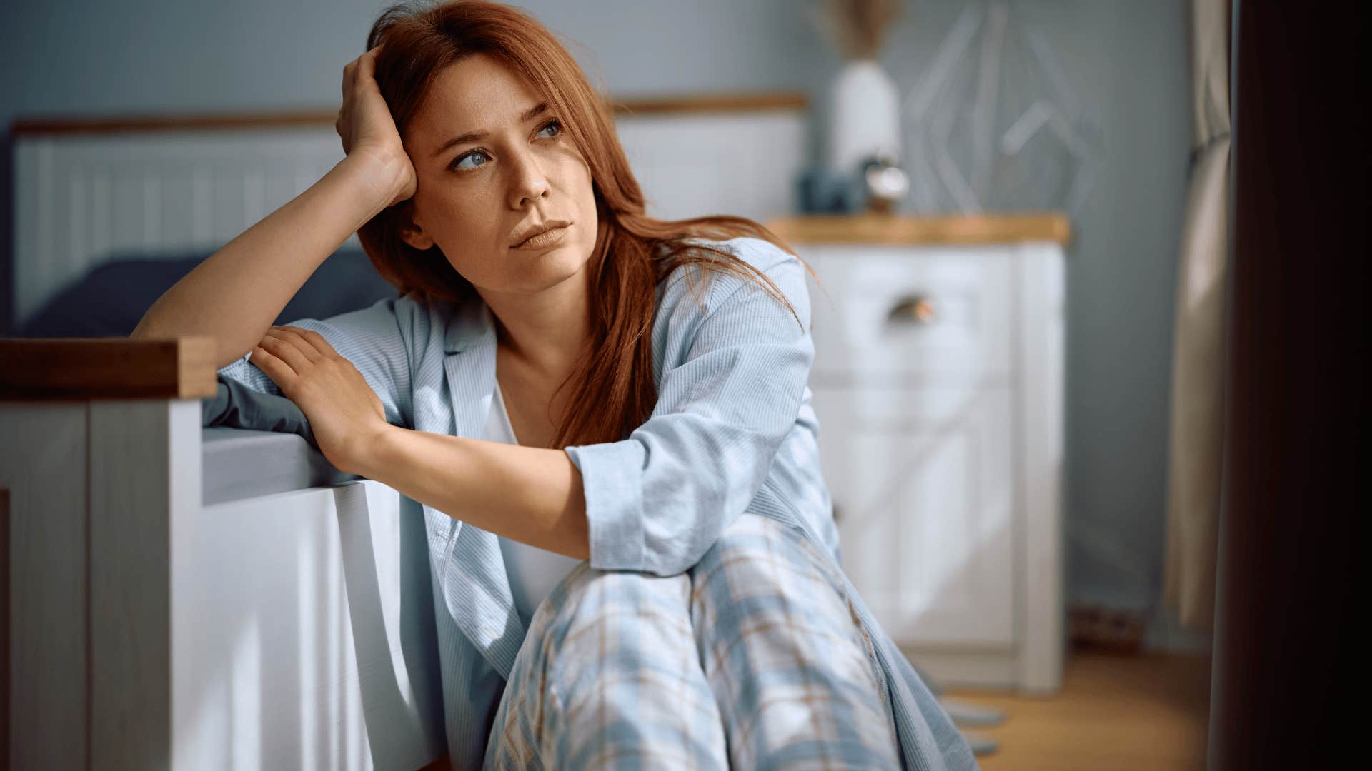 woman creating hypothetical scenarios in her head overthinking