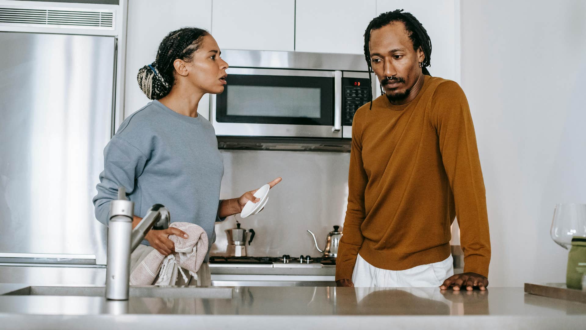 mentally emotionally exhausting woman telling man you dont understand