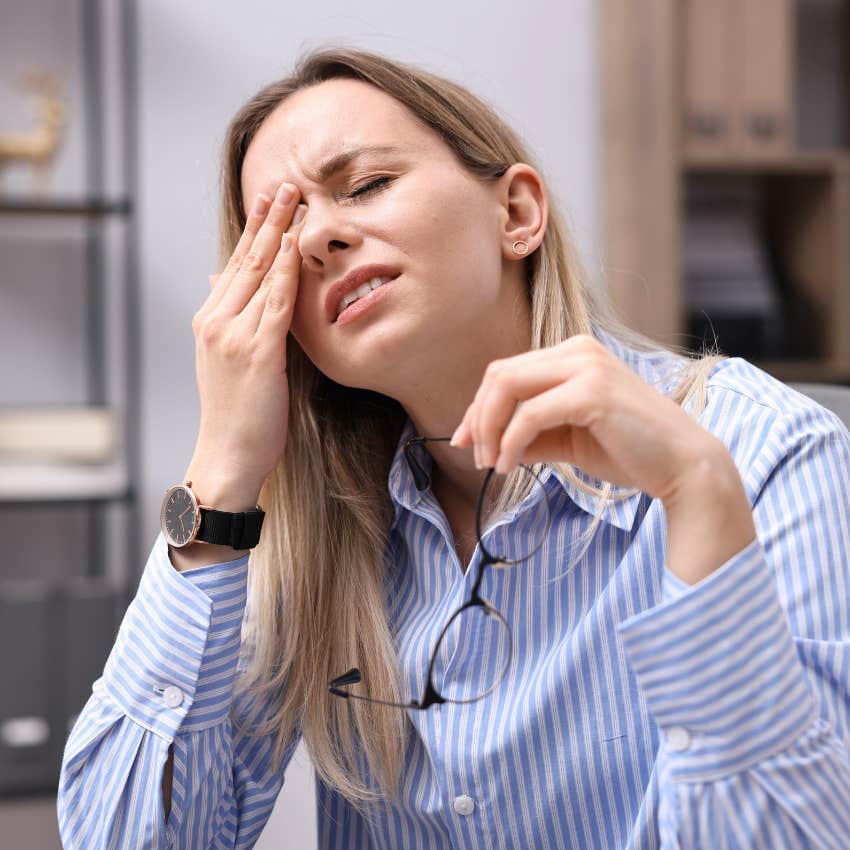 mentally and emotionally stagnant woman saying she's unlucky