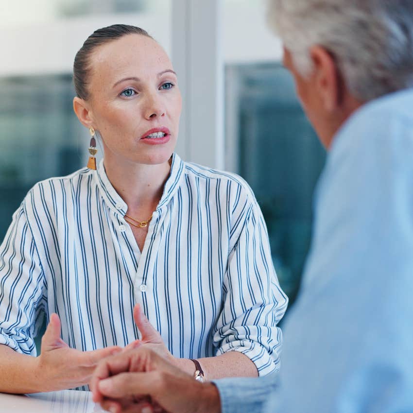woman with an exceptionally clear sense of right wrong saying not okay