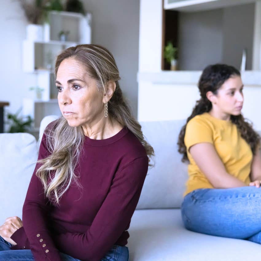 Woman saying I'm your parent, I can do whatever I want to her daughter