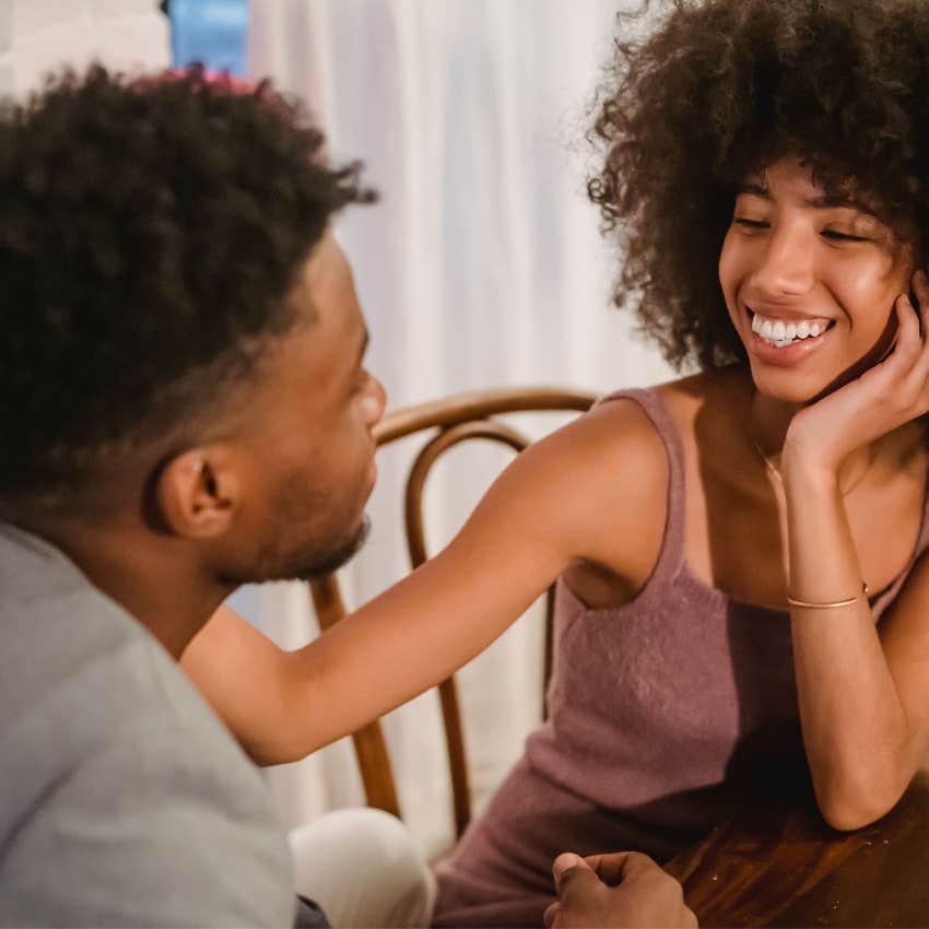 woman comforting her partner not asking him to justify his feelings