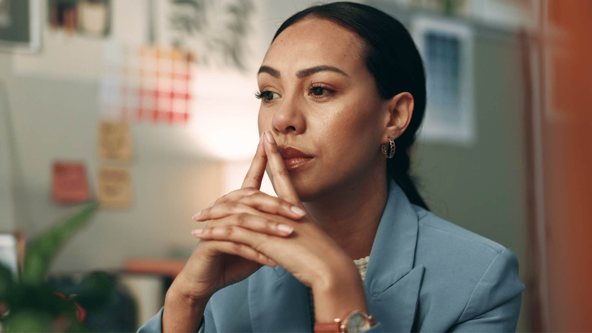 mentally emotionally genius woman thinking