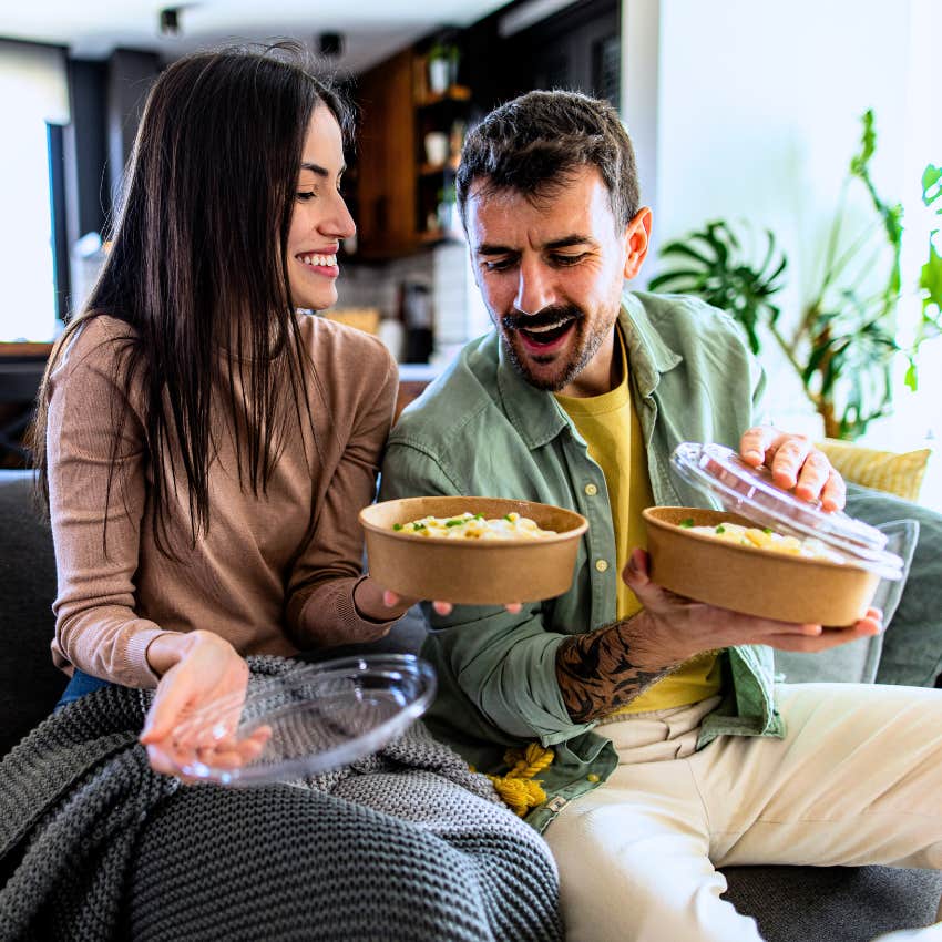 Gen Z people buying regular food delivery at home.