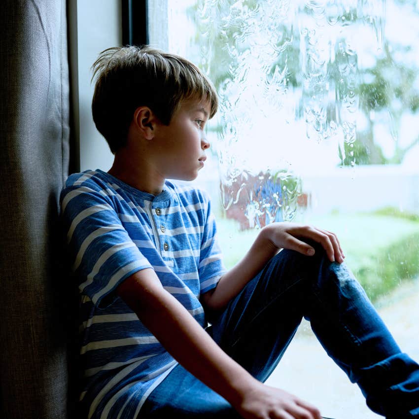 little kid appreciating something by waiting patiently