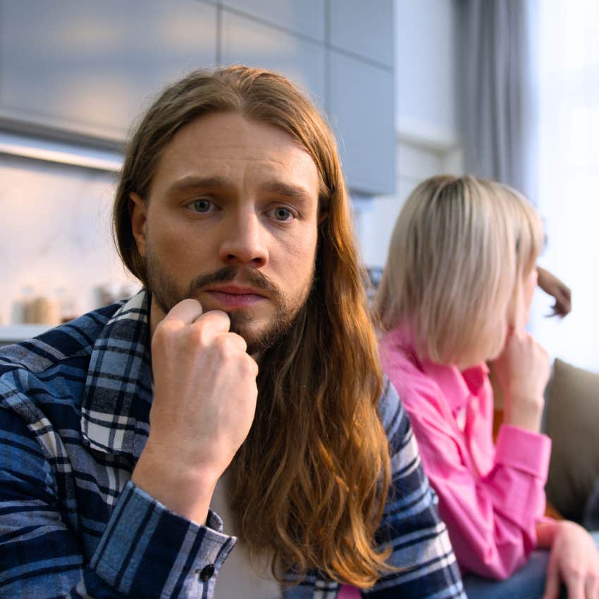 man who's coping with anxiety sitting with friends