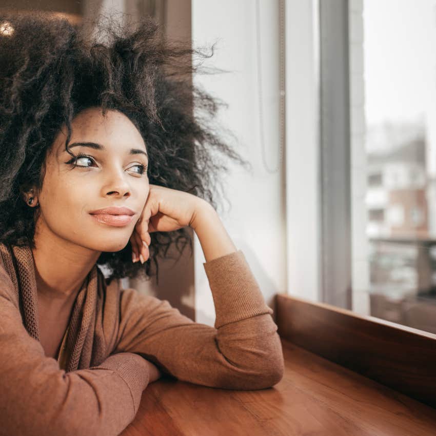 woman who is dreaming about her future