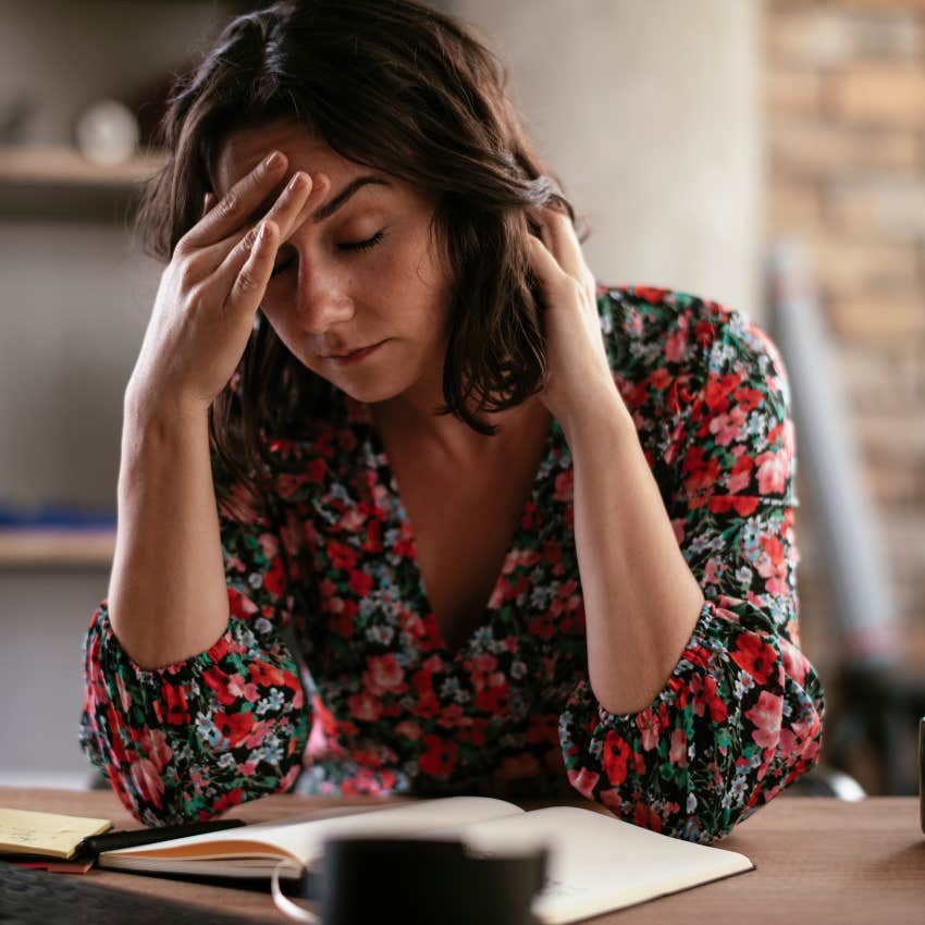 fed up woman saying i'll deal with it later