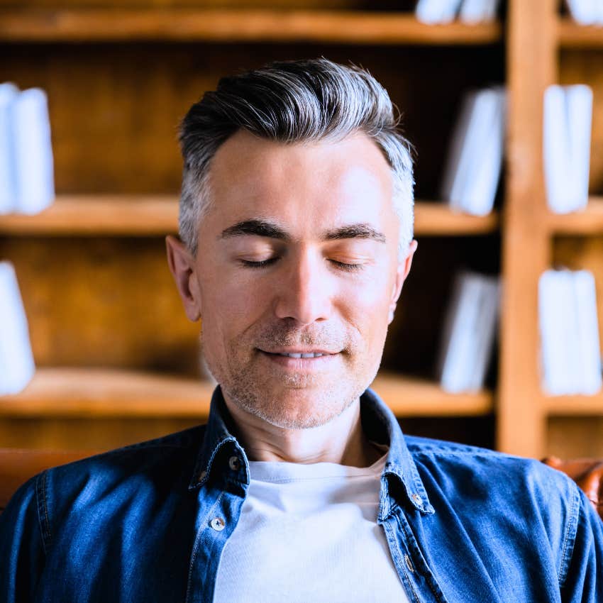 Man after 40 who's not trying to control things out of his control.