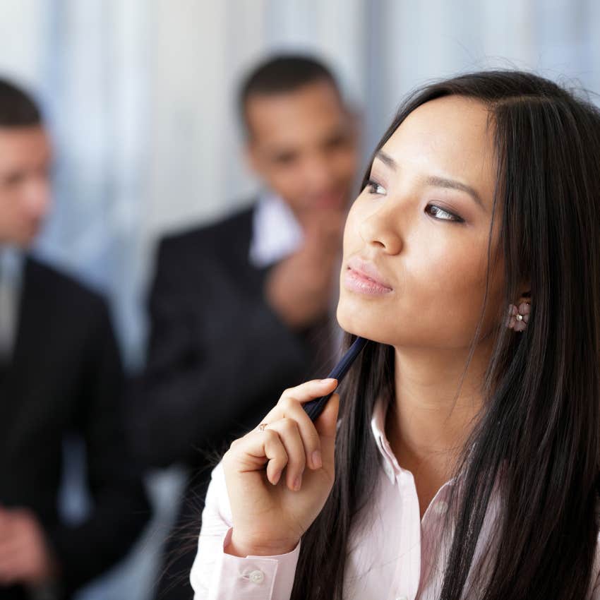 emotionally intelligent woman not caring about what other people think of her