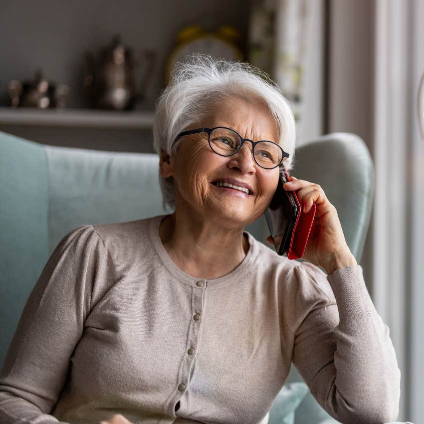 woman whose grown daughter still calls a lot doesn't dwell on negatives