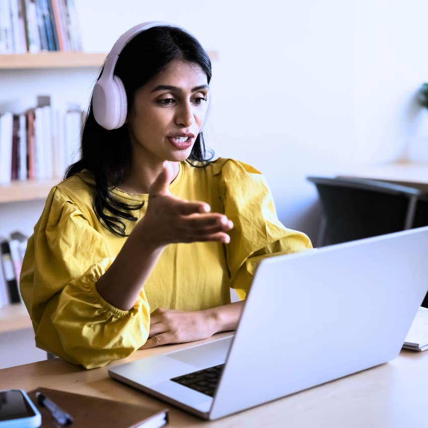 Woman with a big brain but no common sense saying that's not what happened