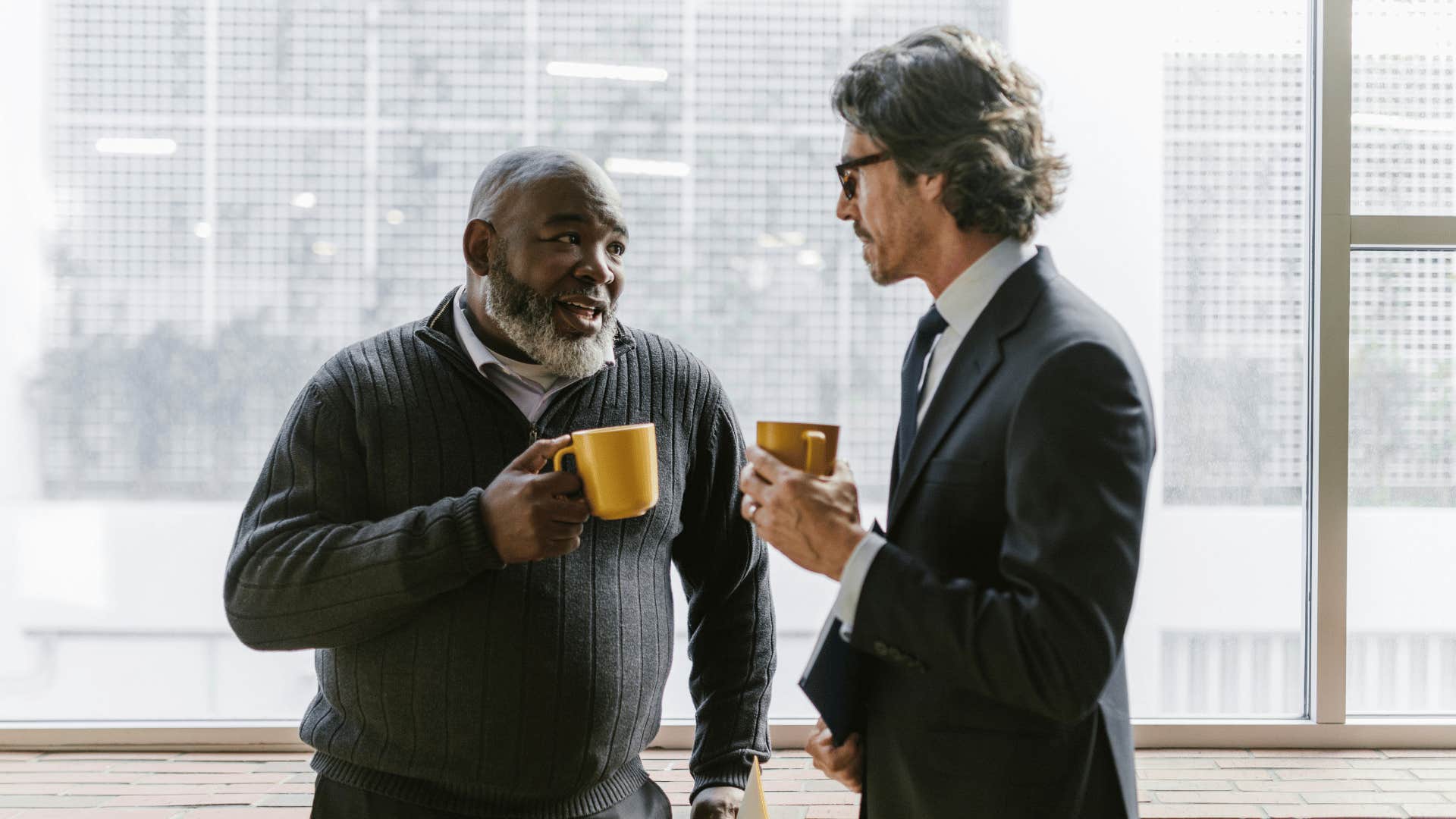 man with high conversational IQ pausing before saying no