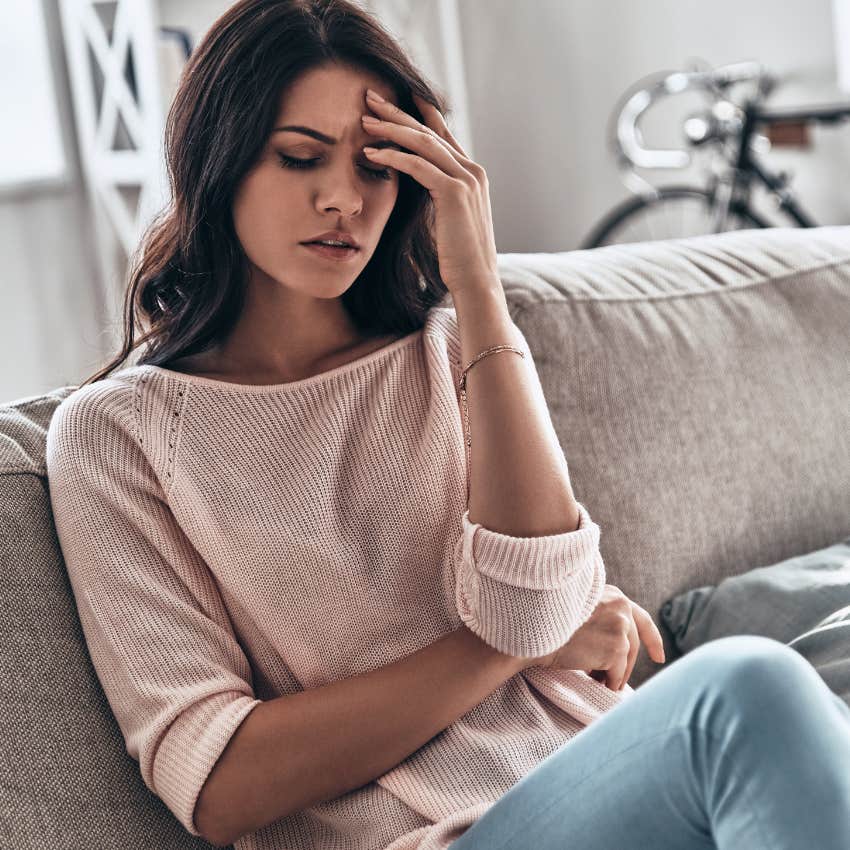 stressed woman wondering if she deserves this