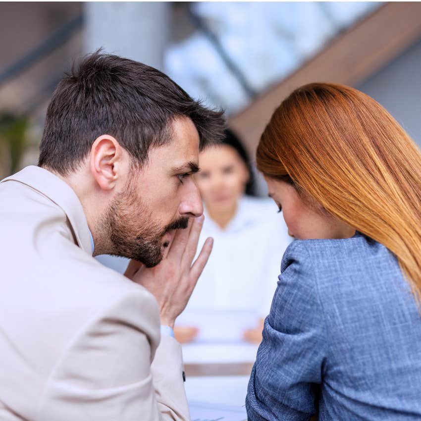 people gossiping behind an emotionally intelligent person's back