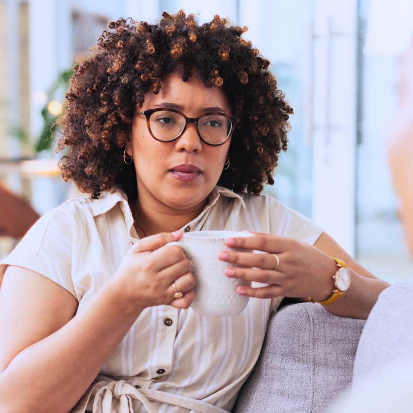 woman saying you're stronger than you give yourself credit for to upset friend