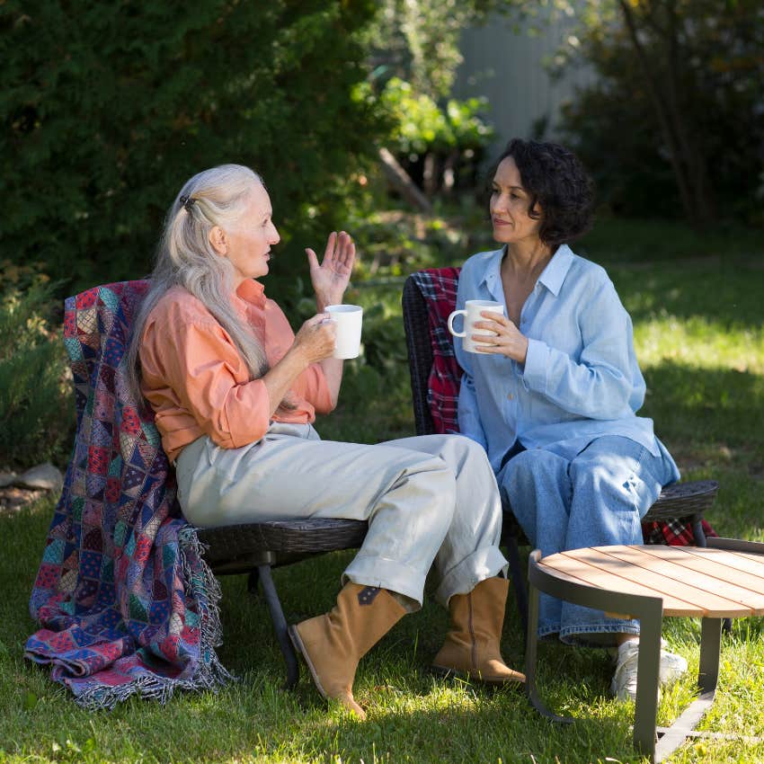 woman who is a deep conversationalist asking her friend to tell her more about the subject they are discussing