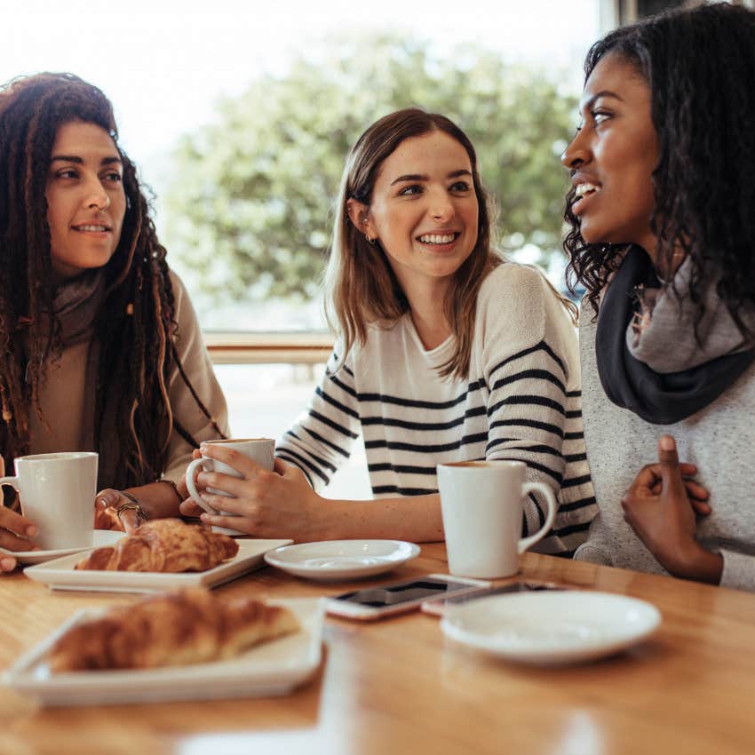 charismatic woman saying i knew we would get along