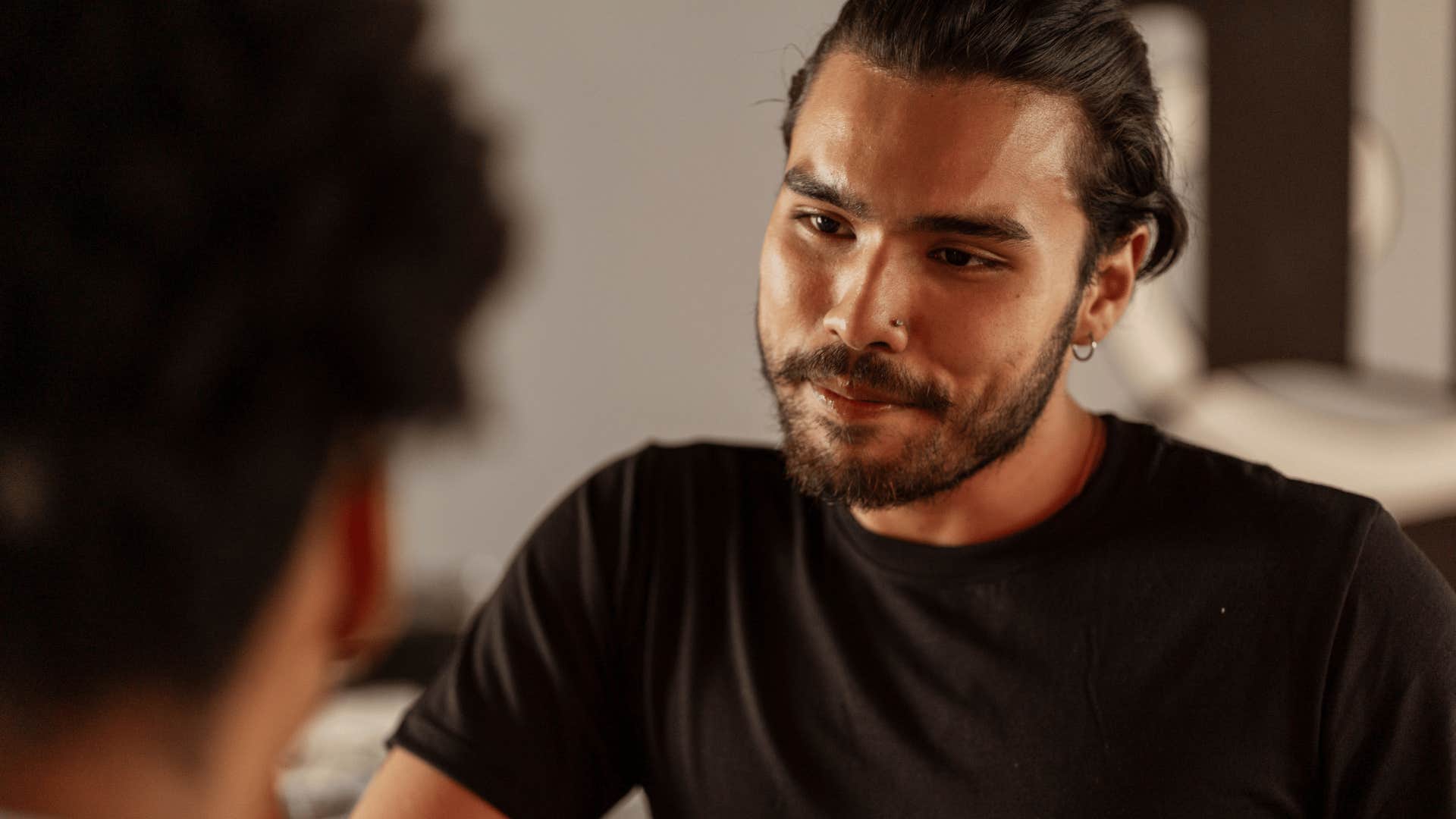 loner being open-minded telling friend i'll try it